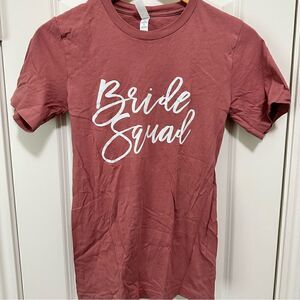 Bride Squad Bella Canvas Short Sleeve T-shirt Size XS